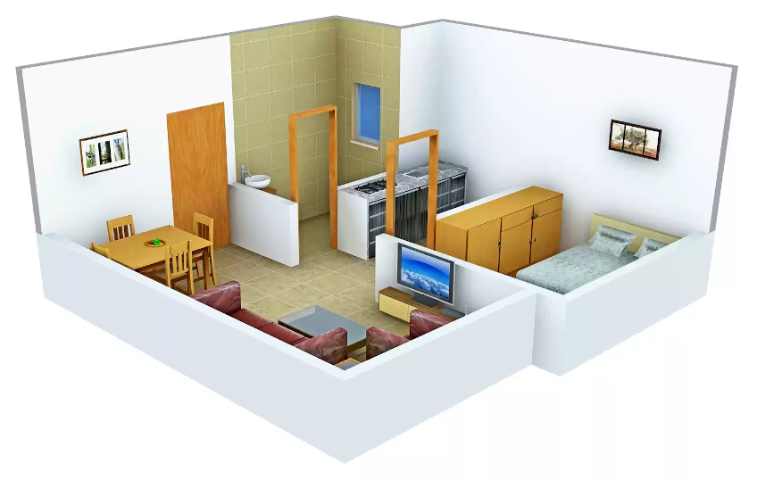 3DFloorPlan of DGS Sheetal Dwar