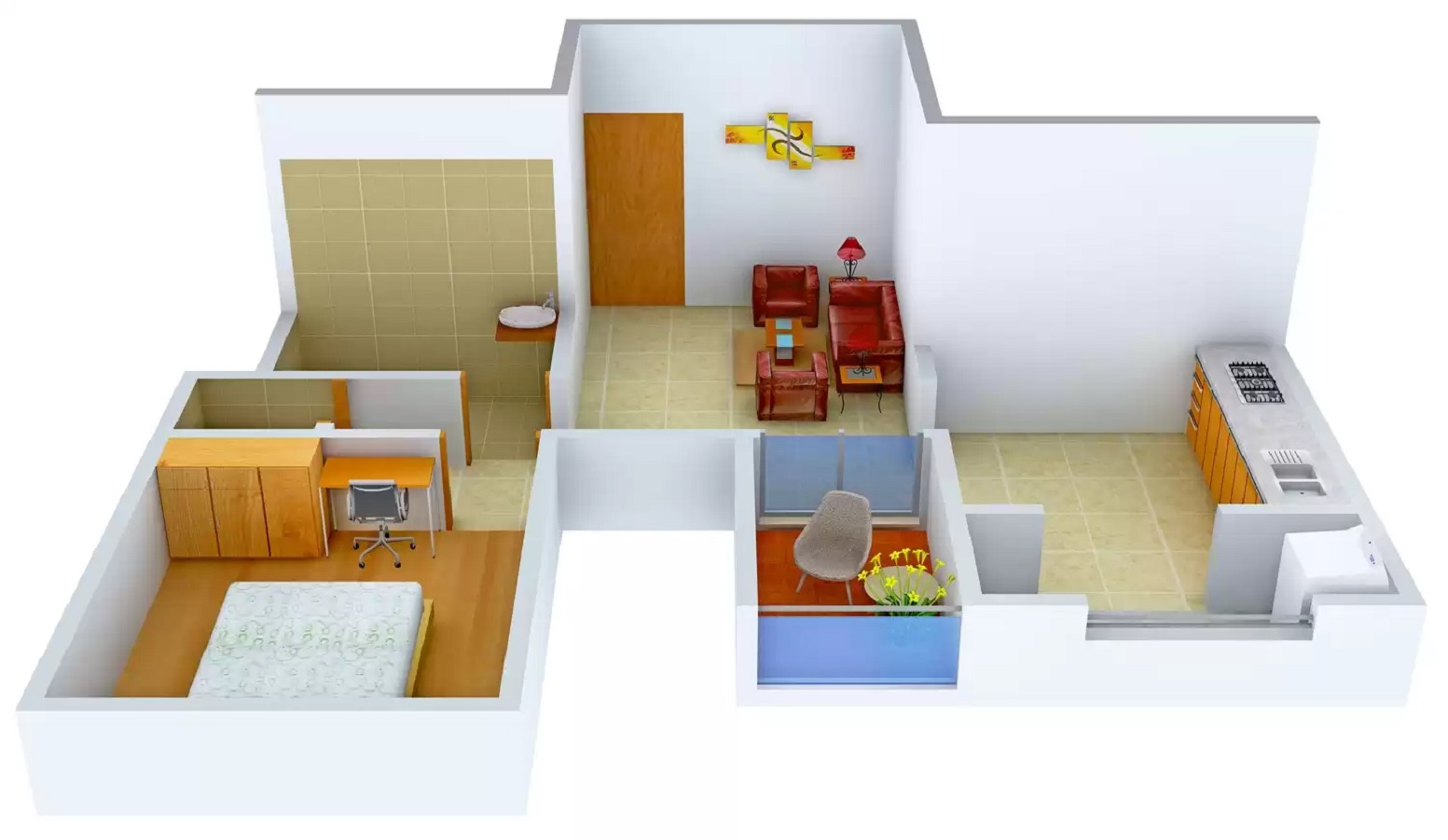 3DFloorPlan of Space Shiv Nayan Park