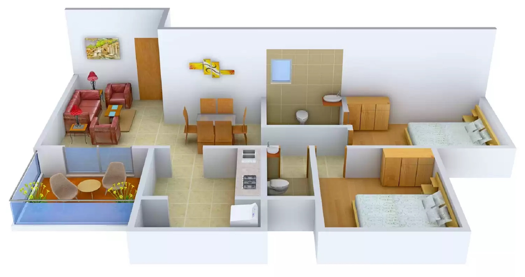 3DFloorPlan of Space Shiv Nayan Park