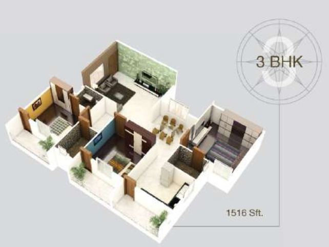3DFloorPlan of Royale Elite
