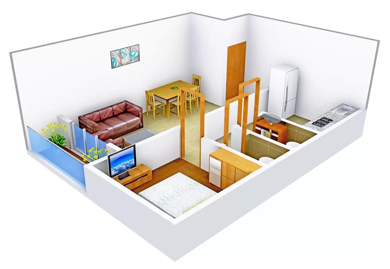 3DFloorPlan of Estate Oaks Roopchand Galaxy