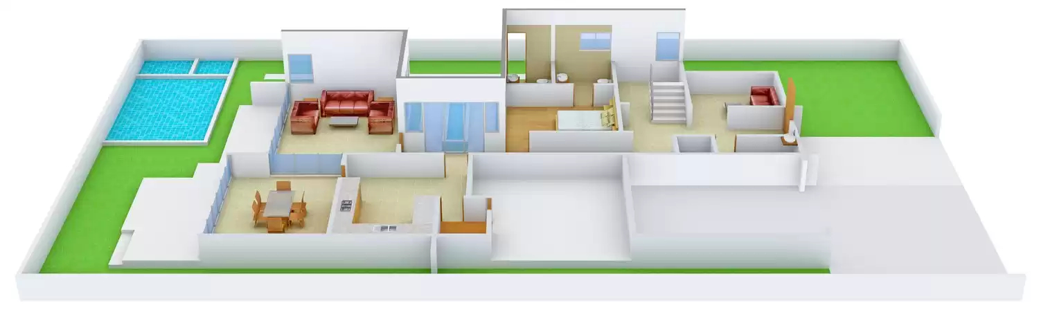 3DFloorPlan of Ansal Sushant Golf City