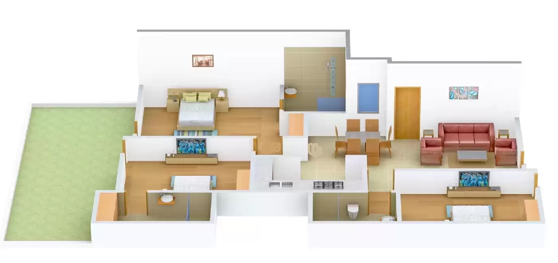 3DFloorPlan of Raghav Floors 3