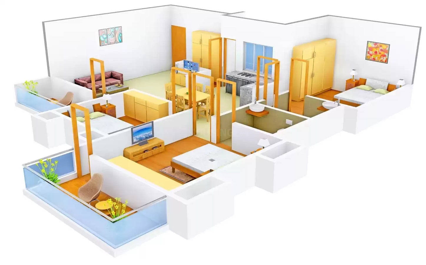 3DFloorPlan of PNG Ocean Drive