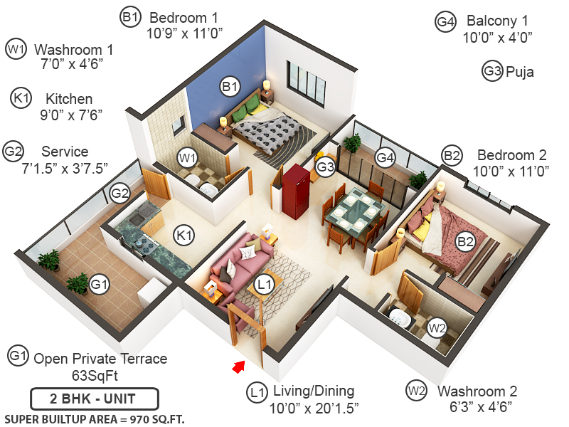 3DFloorPlan of DAC Chromantique