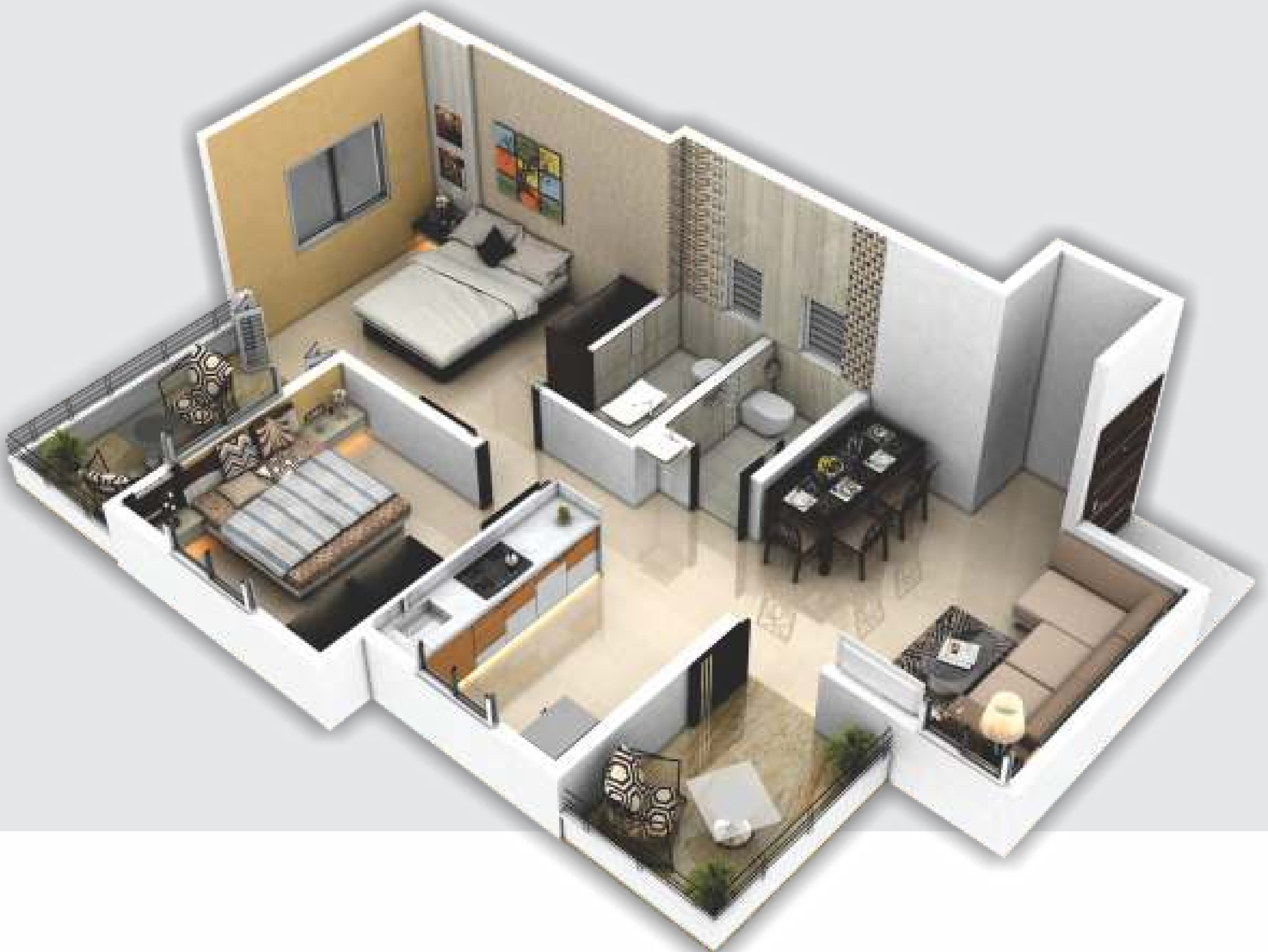 3DFloorPlan of Polite Bhalchandra Puram