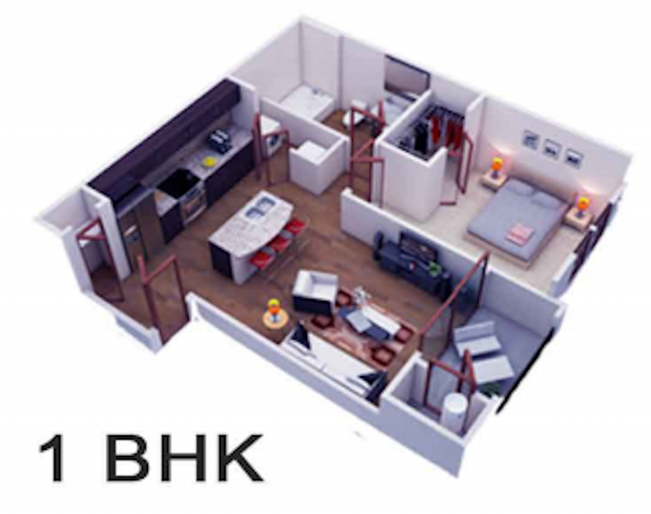 3DFloorPlan of Kiera Ryhan Residency
