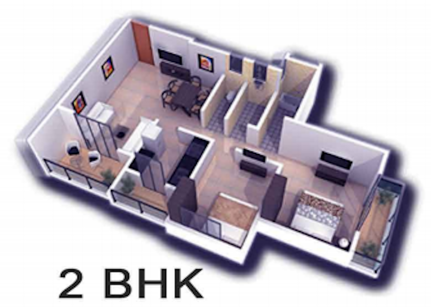 3DFloorPlan of Kiera Ryhan Residency