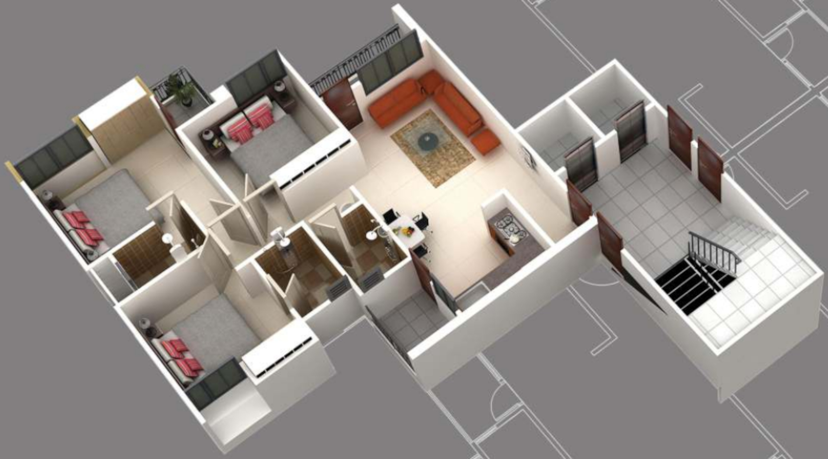 3DFloorPlan of Royal Gold
