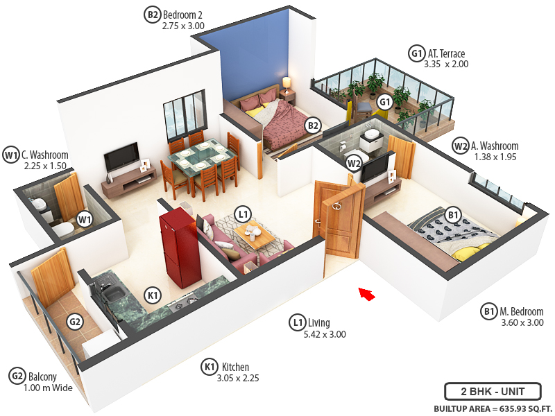 3DFloorPlan of Sai Arcade