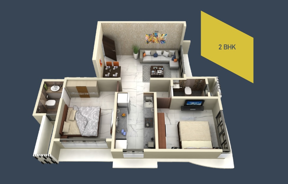 3DFloorPlan of Aayush Aarna