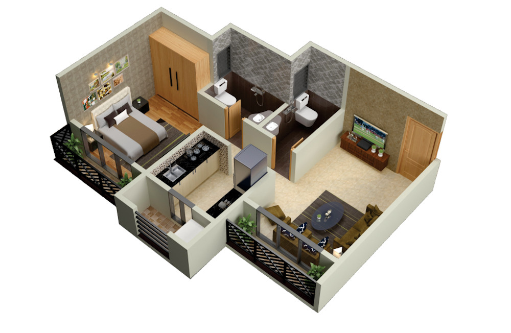 3DFloorPlan of Sukur Sapphire Phase I