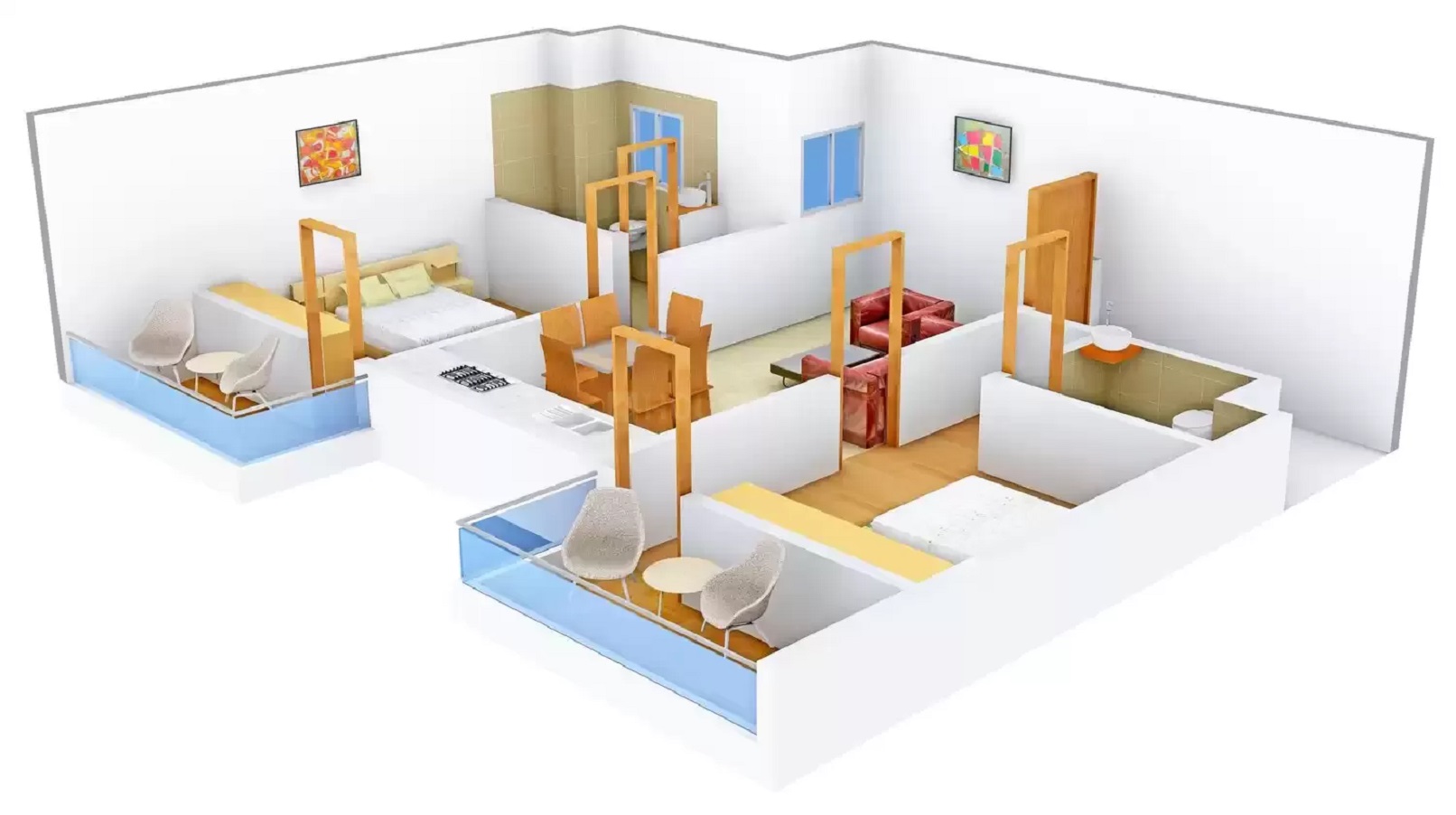 3DFloorPlan of Amarnath Hills Villa