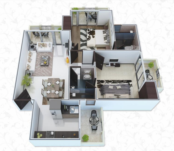 3DFloorPlan of Fifth Victorian Palace