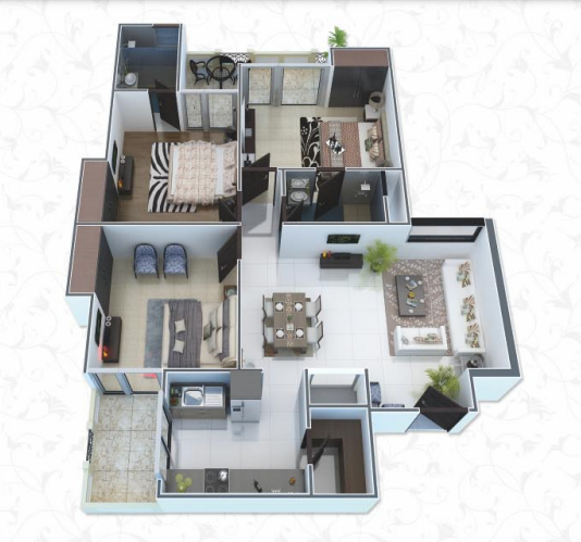 3DFloorPlan of Fifth Victorian Palace