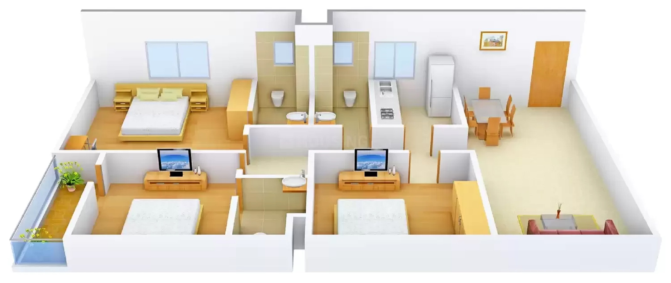 3DFloorPlan of C P Universe