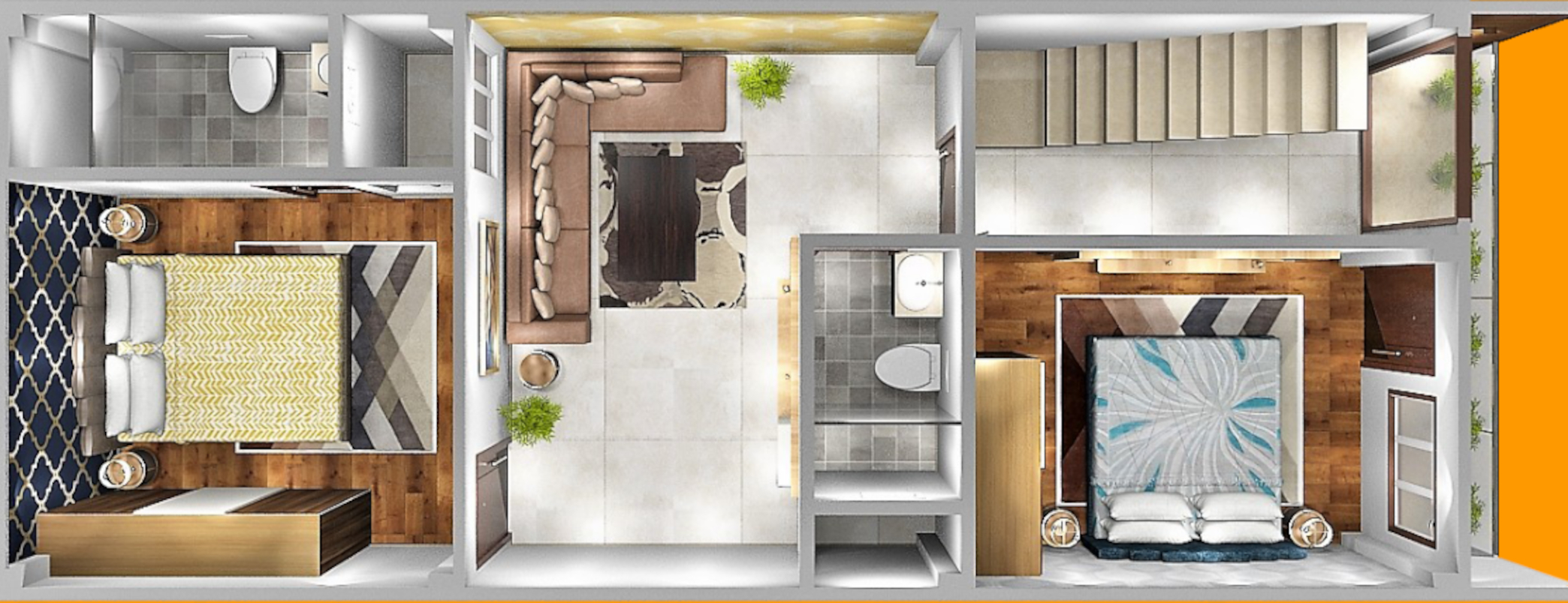3DFloorPlan of Eaglehomes Valante Villas