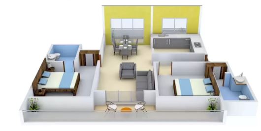 3DFloorPlan of Manchanda Kais Ville Country Homes