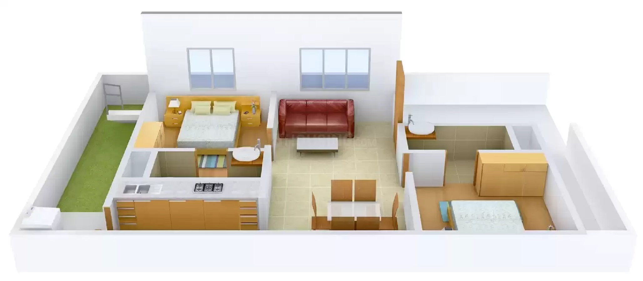 3DFloorPlan of VNCT Lotus Villas