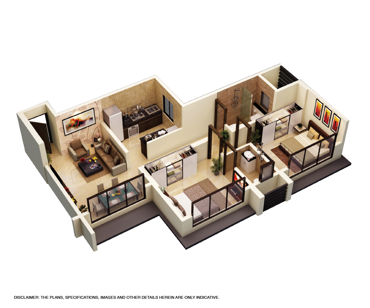 3DFloorPlan of GOYAL AMBARISH HEIGHTS