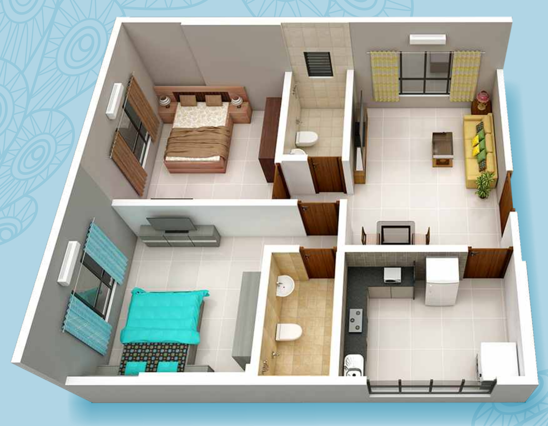 3DFloorPlan of KP Krishna