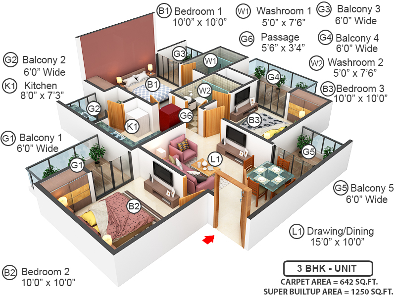 3DFloorPlan of Civitech Strings