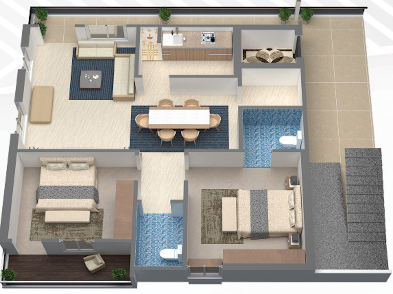 3DFloorPlan of Jayanti Western Prime