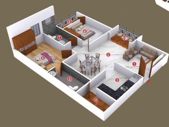 3DFloorPlan of SSVR Acacia