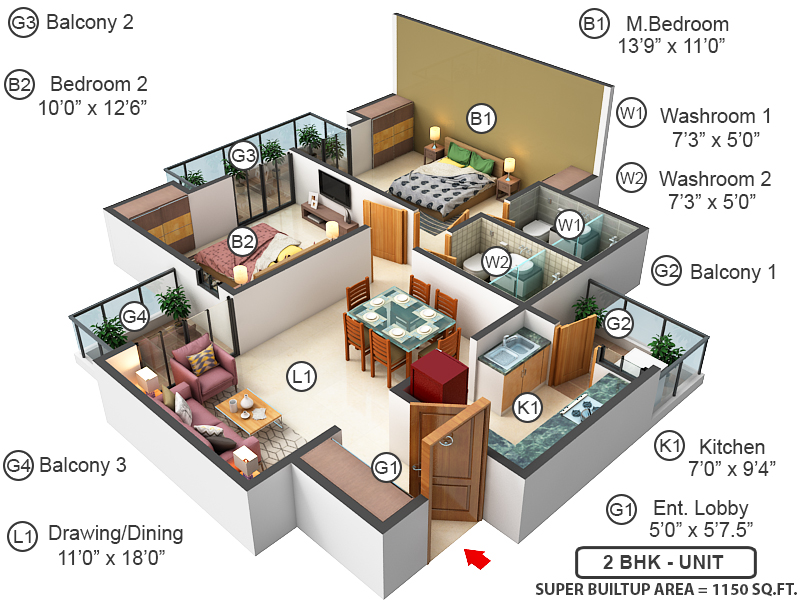 3DFloorPlan of Express Astra