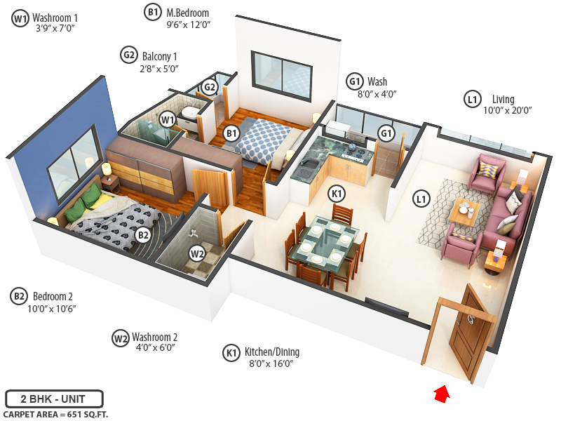 3DFloorPlan of Vitoria Heights