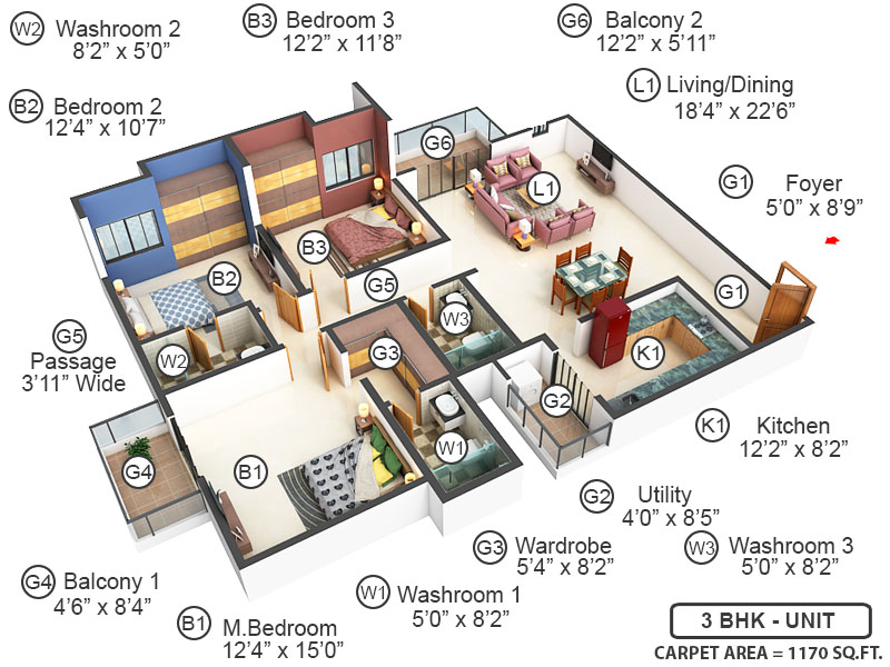 3DFloorPlan of MARQ