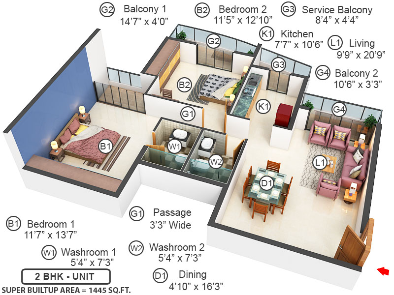 3DFloorPlan of MVL Coral