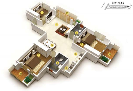 3DFloorPlan of Vishwapriya Vertical Garden
