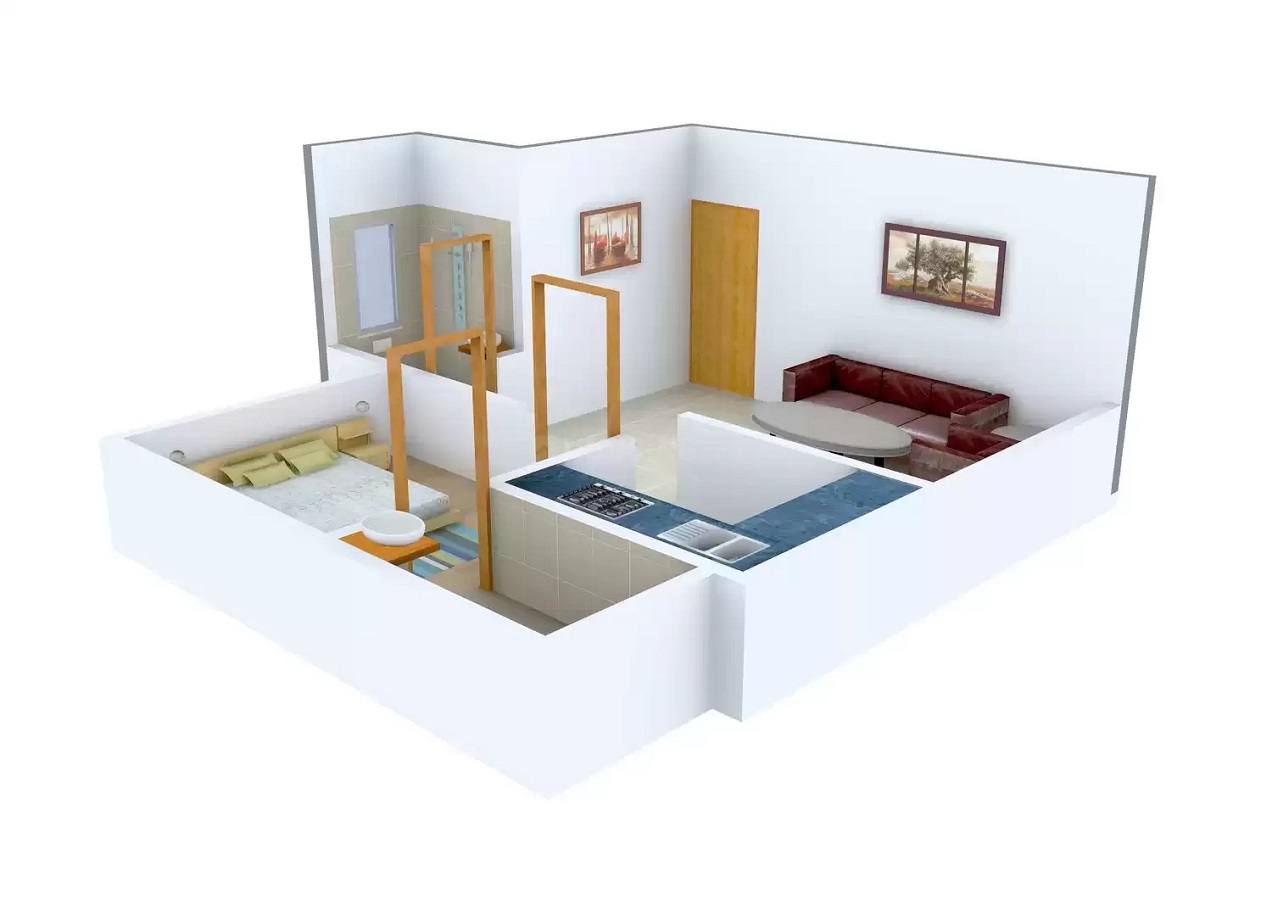 3DFloorPlan of Triace Homai Mahal