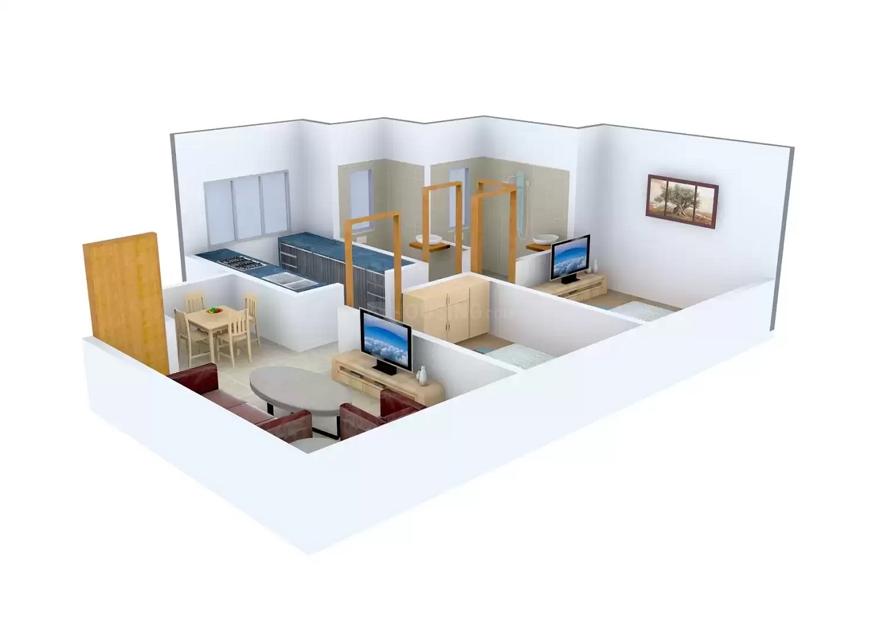 3DFloorPlan of Triace Homai Mahal