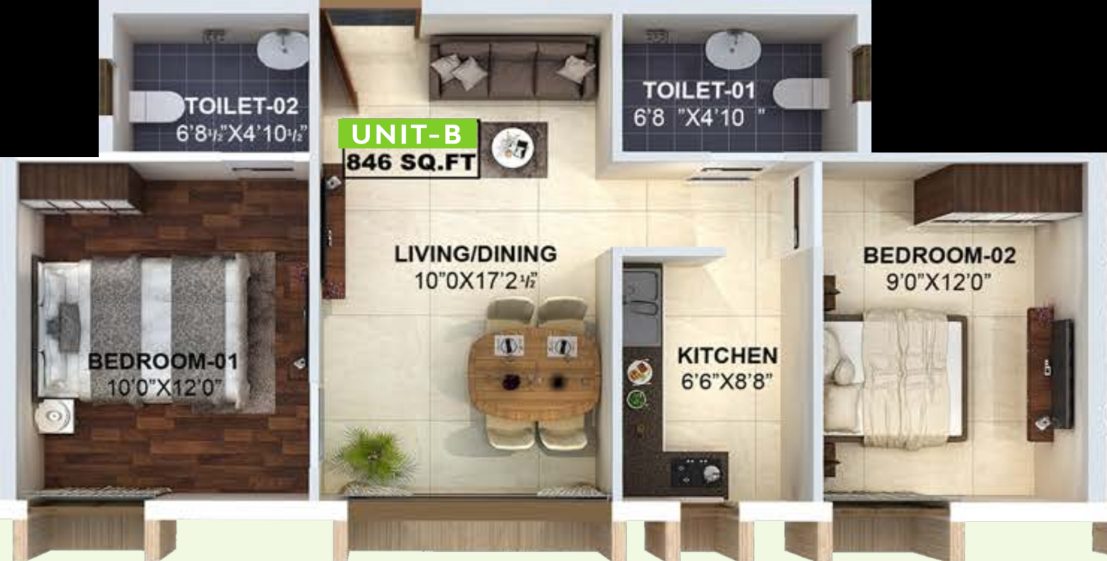 3DFloorPlan of Maliban Estates Majestic