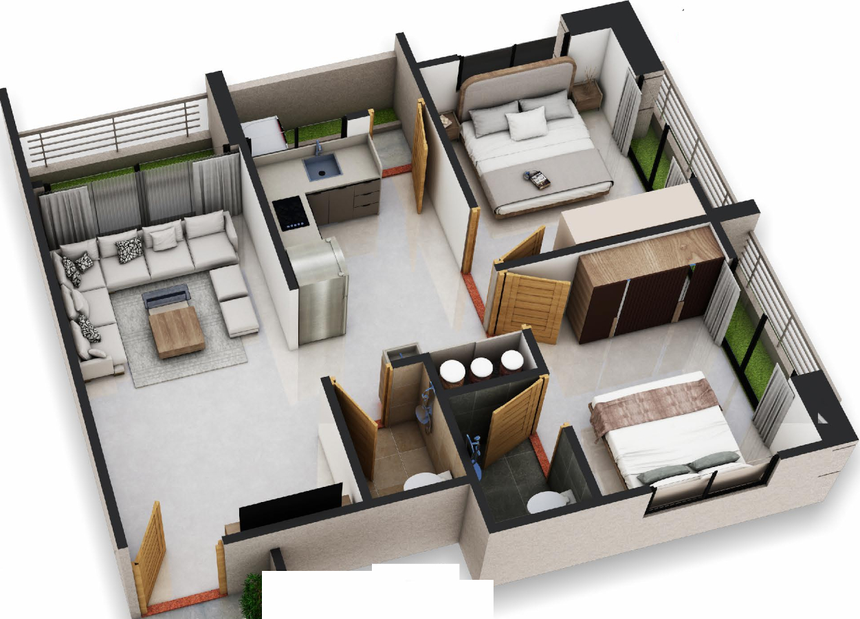 3DFloorPlan of Parivar Varniraj Valley