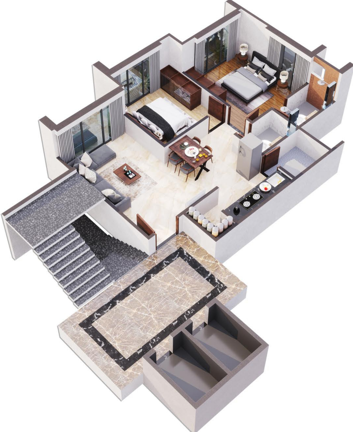 3DFloorPlan of Pushkar Gold