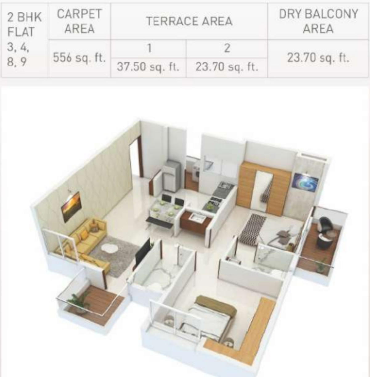 3DFloorPlan of Prithvi Proximus