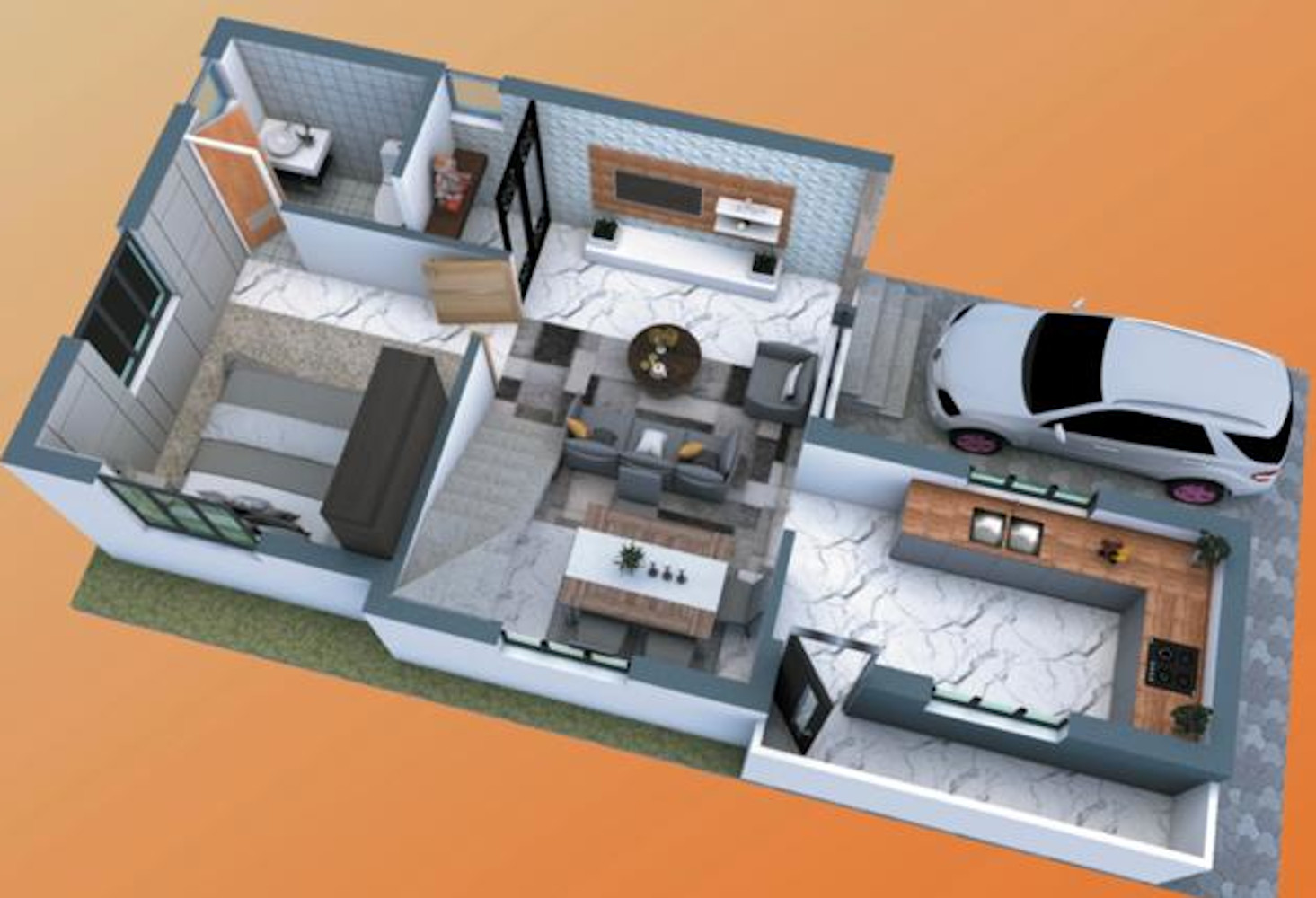 3DFloorPlan of Deepam Sunrise Villa
