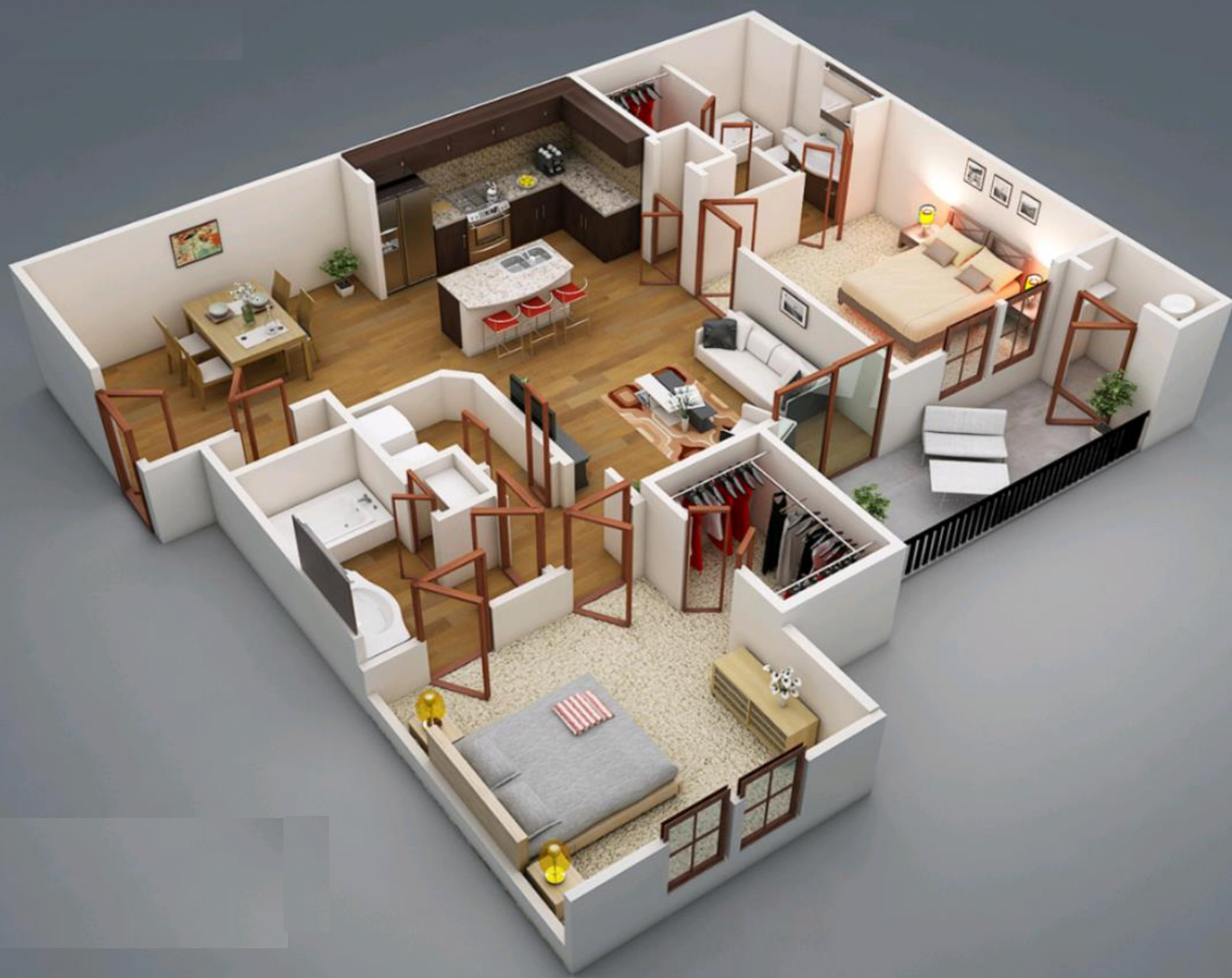 3DFloorPlan of Viva Vijay And Vinay