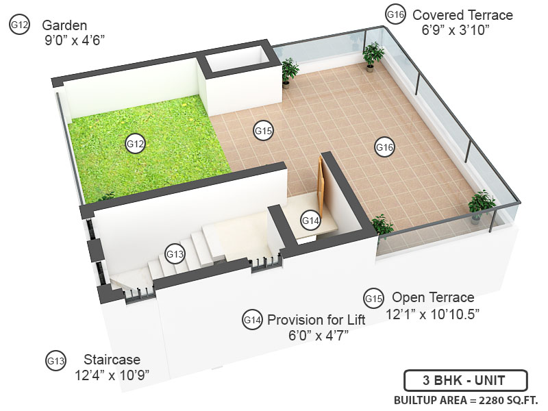 3DFloorPlan of LML Adora