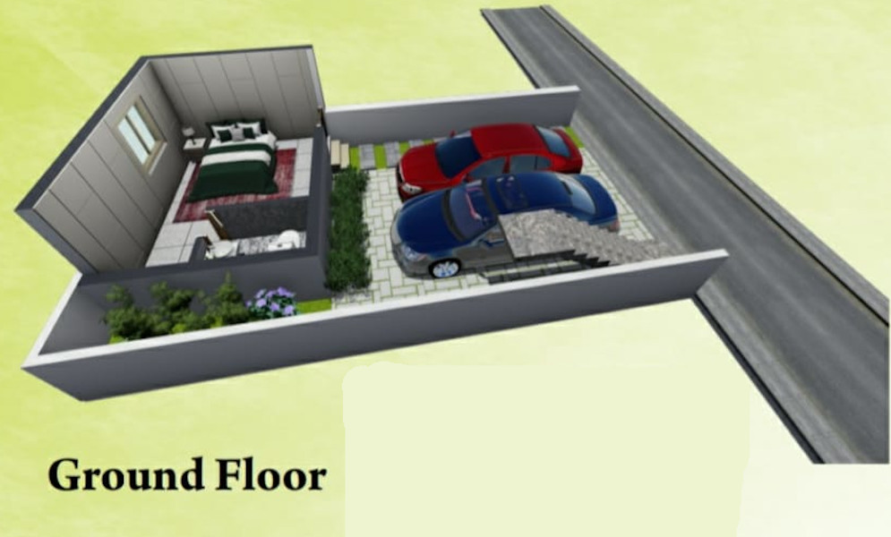 3DFloorPlan of Deepam Evergreen Villa