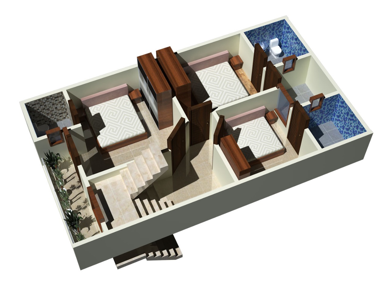 3DFloorPlan of Rays North Villas