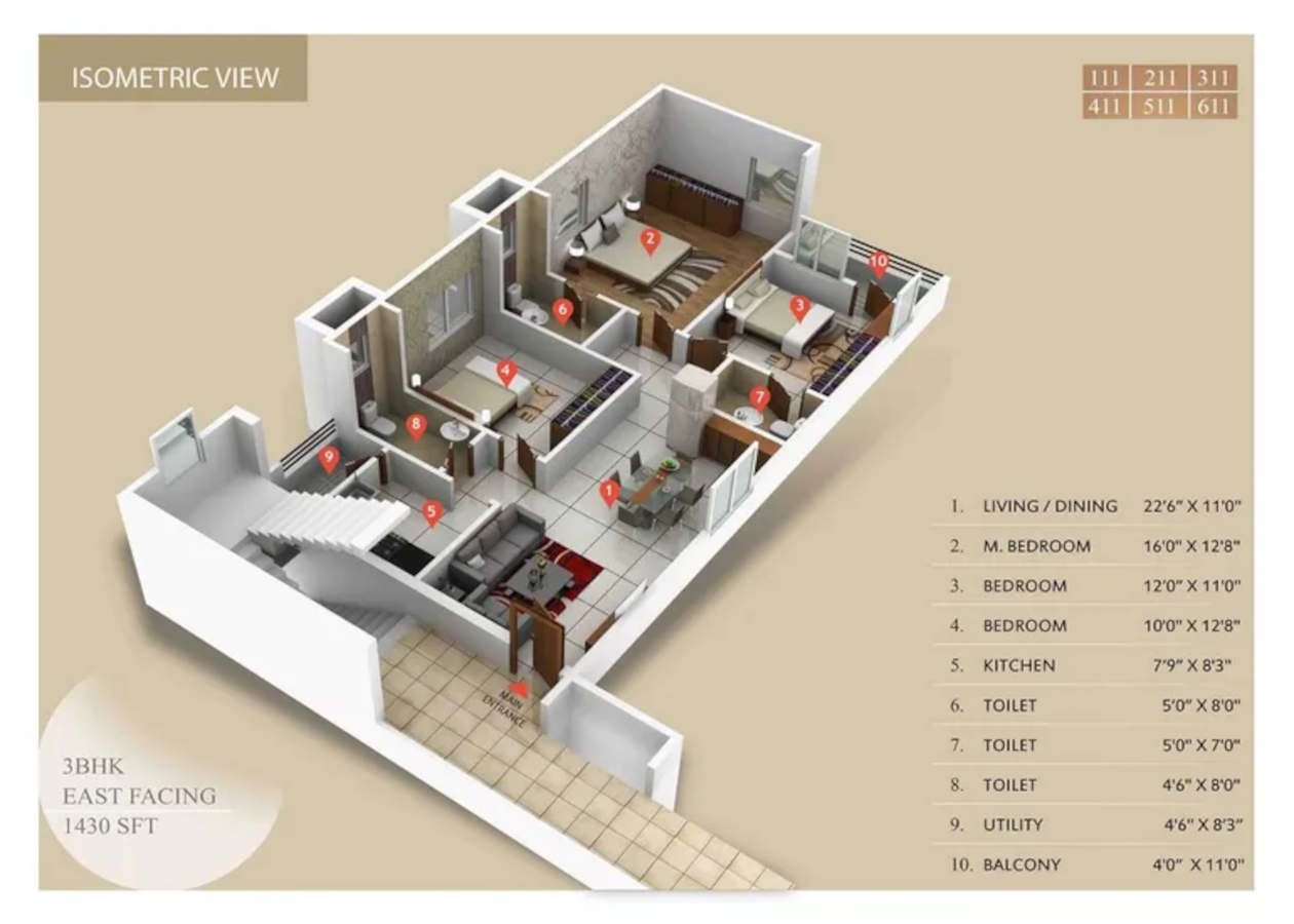 3DFloorPlan of Integral Sunrise City
