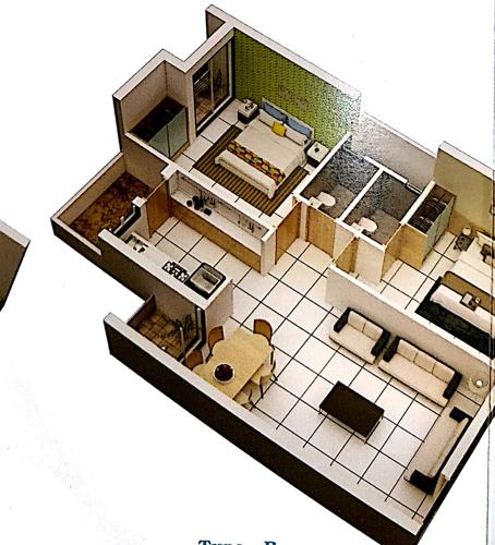 3DFloorPlan of Balaji Shiv Sagar Appartment