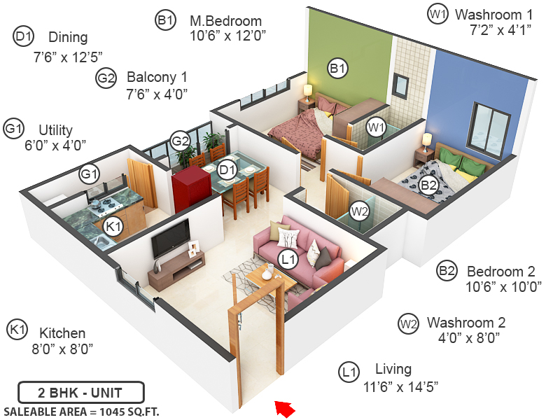 3DFloorPlan of Opera Tranquil Earth