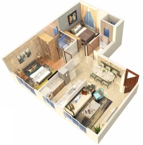 3DFloorPlan of Shree Kutchhi Bhanushali Nagar