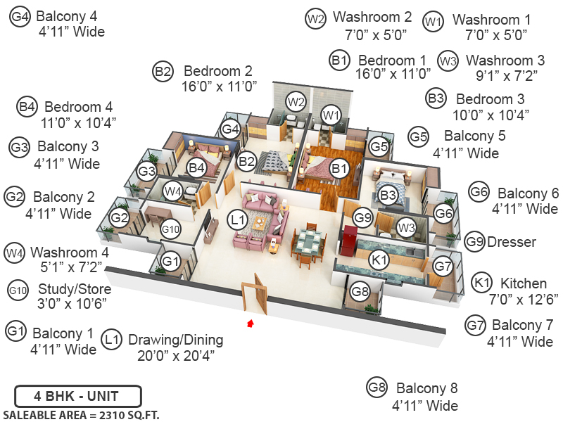 3DFloorPlan of Express One