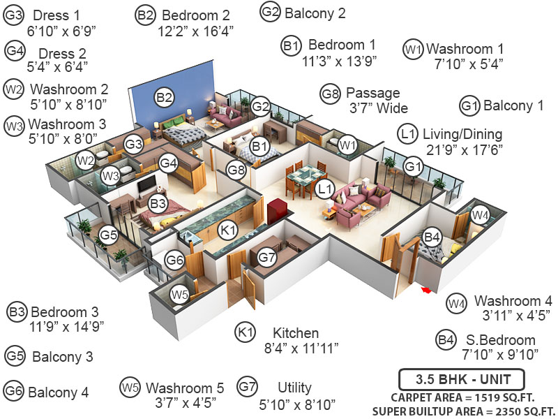 3DFloorPlan of ATS Kingston Heath